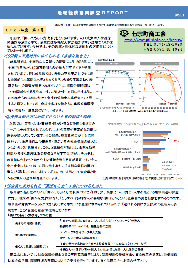 地域経済,動向調査,レポート,岐阜県,七宗町