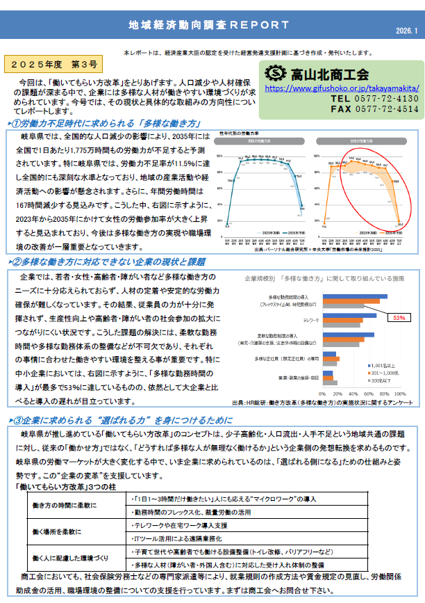 地域経済,動向調査,レポート,岐阜県,高山北